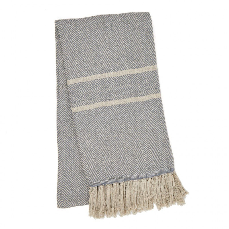 Cassis Blue Throw