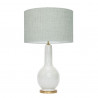 1764 - Lamp and Linen Shade (74cm height)