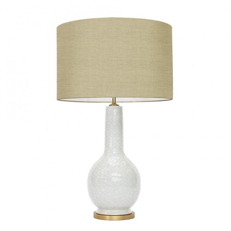 1764 - Lamp and Linen Shade (74cm height)