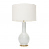 1764 - Lamp and Linen Shade (74cm height)