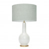 1764 - Lamp and Linen Shade (74cm height)