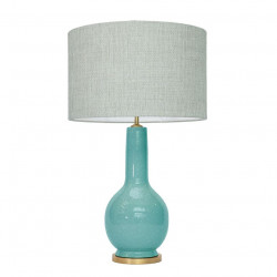 1764 - Lamp and Linen Shade (74cm height)