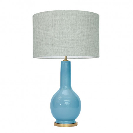 1764 - Lamp and Linen Shade (74cm height)