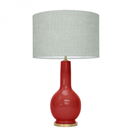 1764 - Lamp and Linen Shade (74cm height)