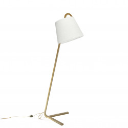 Floor Lamp with Sack Shade