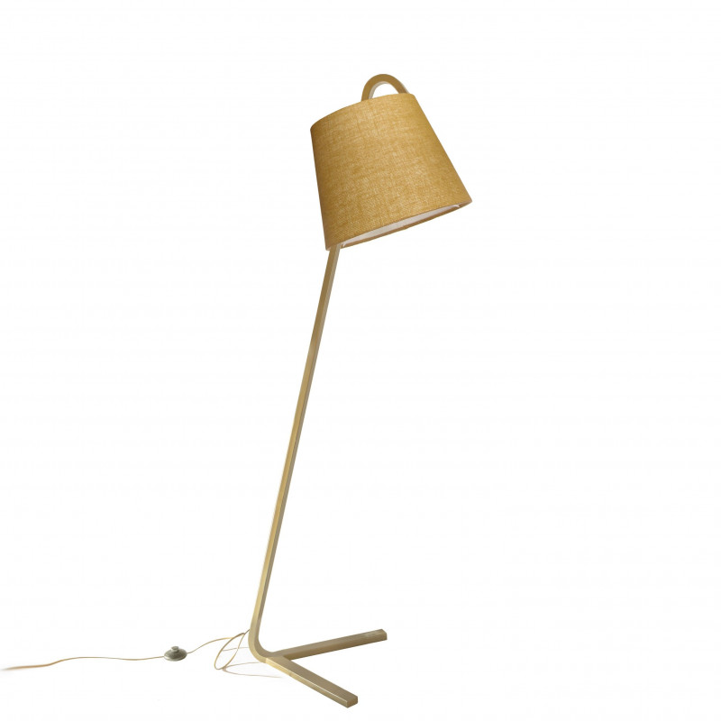 Floor Lamp with Sack Shade