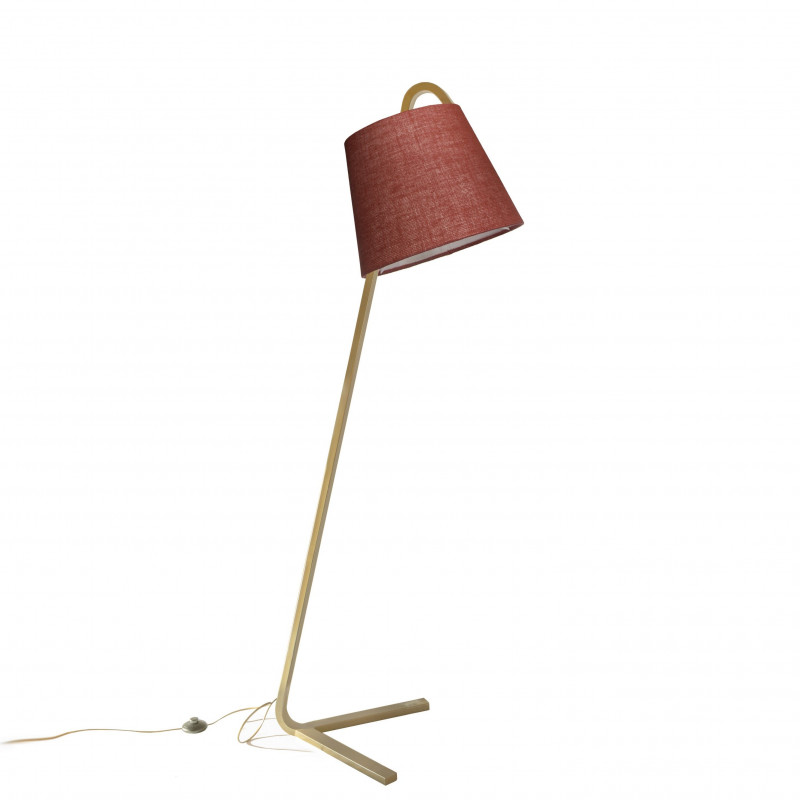 Floor Lamp with Sack Shade