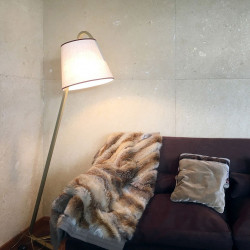 Floor Lamp with Sack Shade