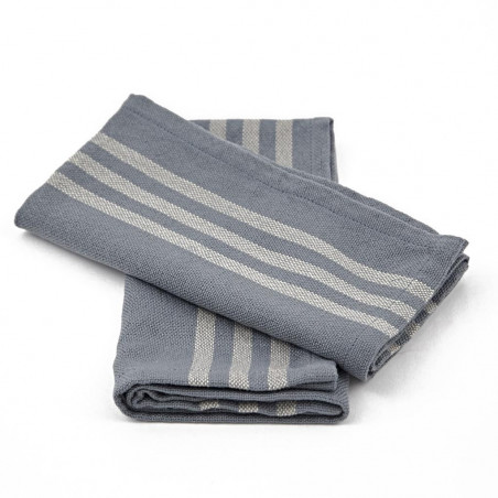 Maxime Blue & Linen Napkins Maxime Blue & Linen Napkins