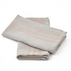 Maxime Linen & Coral Napkins