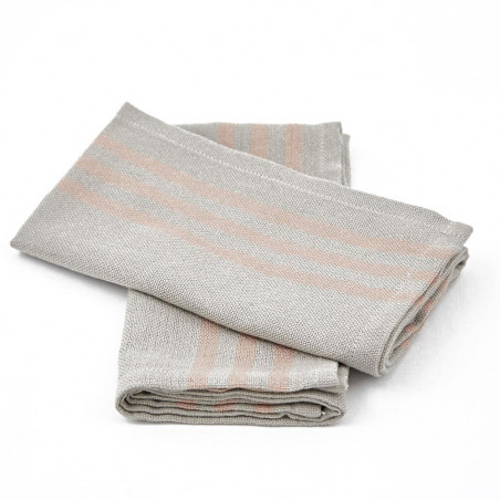 Maxime Linen & Coral Napkins Maxime Linen & Coral Napkins