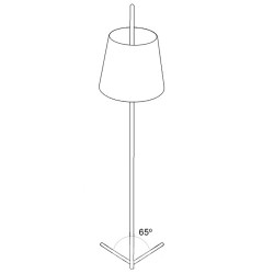 Duck - Floor Lamp with Linen Shade
