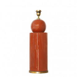 1837 - Lampara (Altura 49cm) Con peana dorada lisa