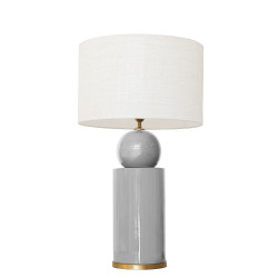 1838 - Ceramic lamp, Linen...
