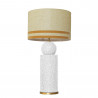 1837 - Lamp and Linen Svel Gris Piedra, velvet, gold base (77cm height).