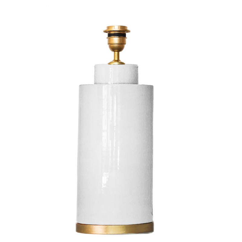 1728 - Small lamp (33.5cm height) with gold colour base