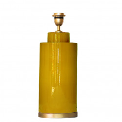 1728 - Small lamp (33.5cm height) with gold colour base