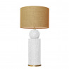 1837 - Lamp and Sack Shade (77cm height) Gold base flat design.