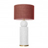 1837 - Lamp and Sack Shade (77cm height) Gold base flat design.