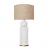 1837 - Lamp and Sack Shade (77cm height) Gold base flat design.