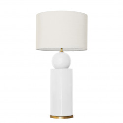1837 - Lamp and Sack Shade (77cm height) Gold base flat design.