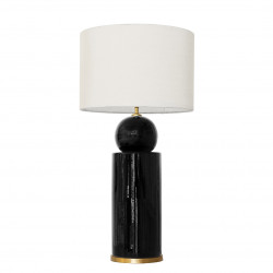 1837 - Lamp and Sack Shade (77cm height) Gold base flat design.