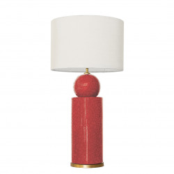 1837 - Lamp and Sack Shade (77cm height) Gold base flat design.