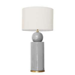 1837 - Lamp and Sack Shade (77cm height) Gold base flat design.