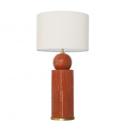 1837 - Lamp and Sack Shade (77cm height) Gold base flat design.