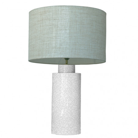 1727 - Lamp and Linen Shade (65cm height) No base.