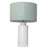 1727 - Lamp and Linen Shade (65cm height) No base.