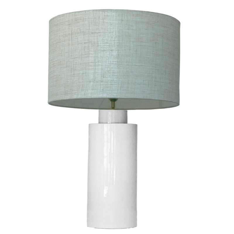 1727 - Lamp and Linen Shade (65cm height) No base.