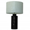 1727 - Lamp and Linen Shade (65cm height) No base.