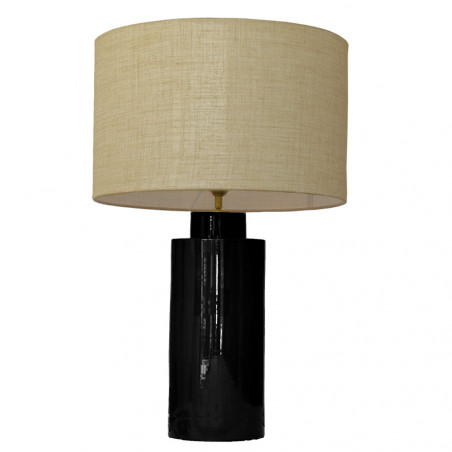 1727 - Lamp and Linen Shade (65cm height) No base.