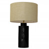 1727 - Lamp and Linen Shade (65cm height) No base.