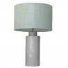 1727 - Lamp and Linen Shade (65cm height) No base.