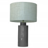 1727 - Lamp and Linen Shade (65cm height) No base.