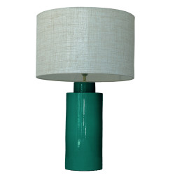 1727 - Lamp and Linen Shade (65cm height) No base.