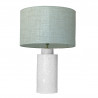 1728 - Small lamp and Linen style shade (59cm height)