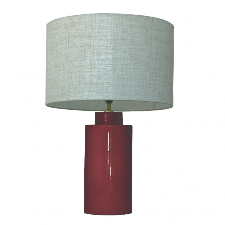 1728 - Small lamp and Linen style shade (59cm height)