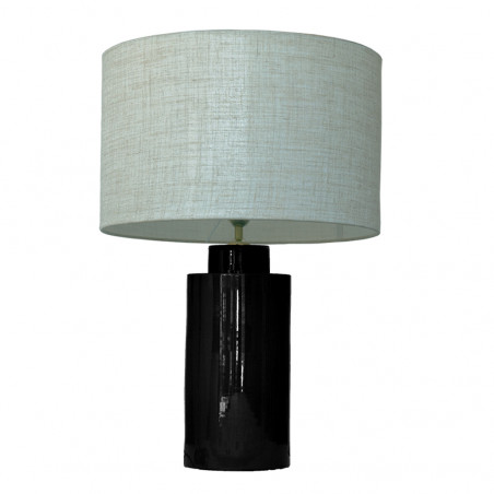 1728 - Small lamp and Linen style shade (59cm height)