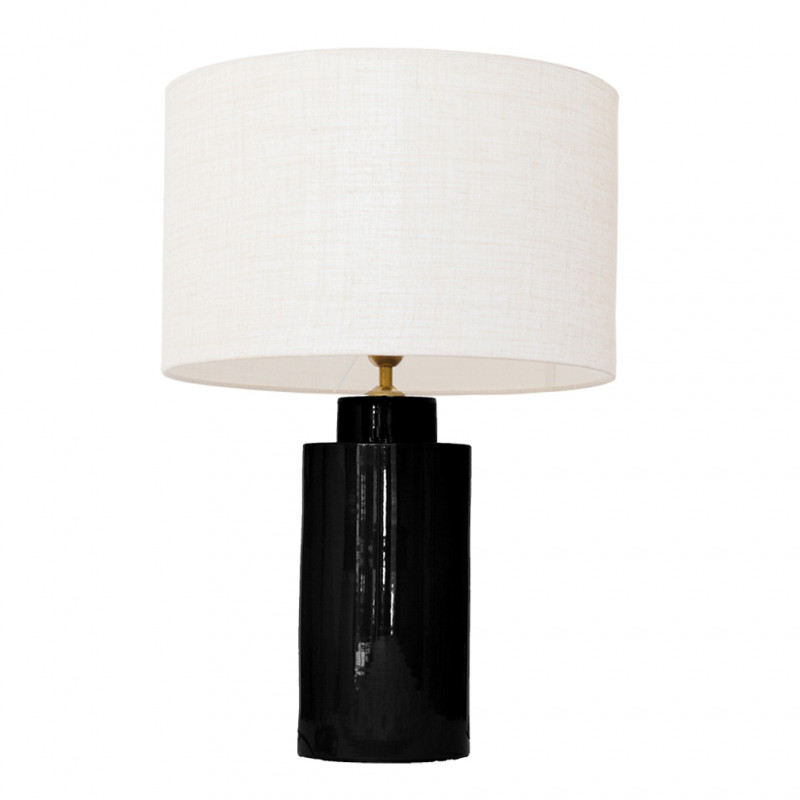 1728 - Small lamp and Linen style shade (59cm height)