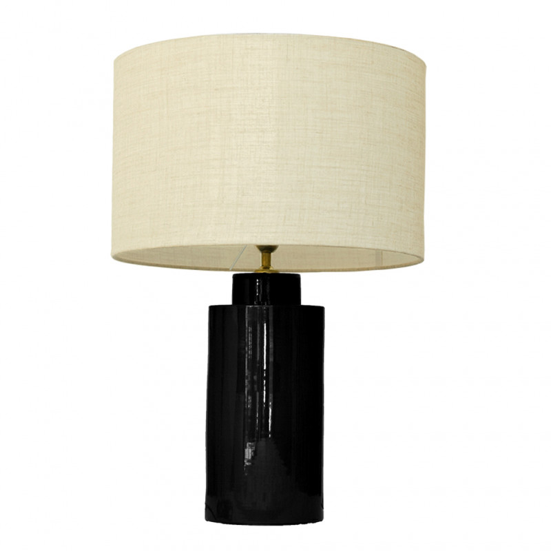 1728 - Small lamp and Linen style shade (59cm height)