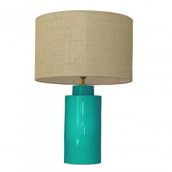 1728 - Small lamp and Linen style shade (59cm height)