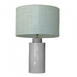 1728 - Small lamp and Linen style shade (59cm height)