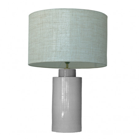 1728 - Small lamp and Linen style shade (59cm height)