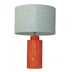 1728 - Small lamp and Linen style shade (59cm height)