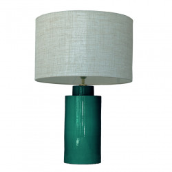 1728 - Small lamp and Linen style shade (59cm height)