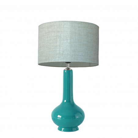 1780 - Small lamp and Lino style shade (52cm height)