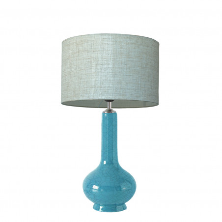 1780 - Small lamp and Lino style shade (52cm height)